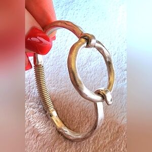 Silvertone Spring Closure Bracelet From General Store In Minnesota